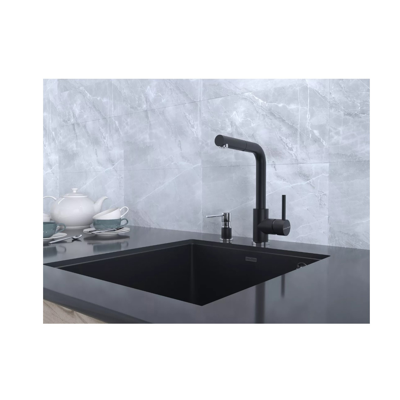 Смеситель для кухни Paulmark (Паульмарк) Kassel, антрацит, Ka214311-AN