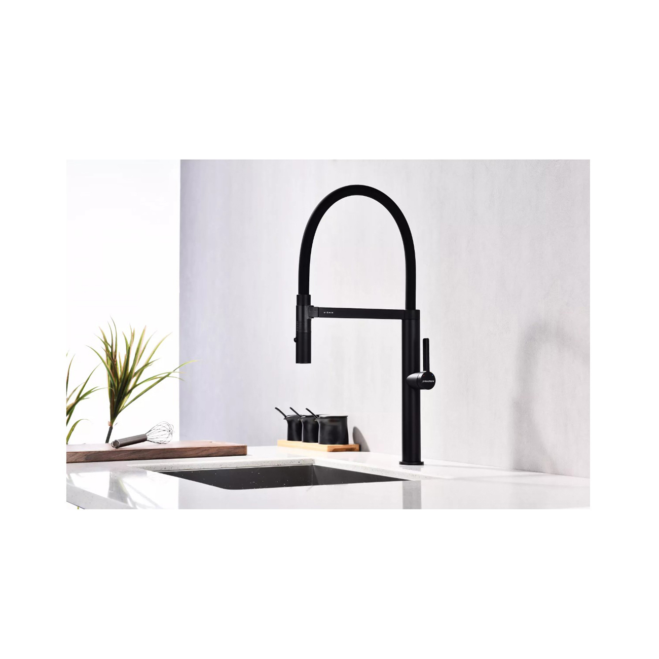 Смеситель для кухни Paulmark (Паульмарк) Leader, антрацит, Le214101-AN