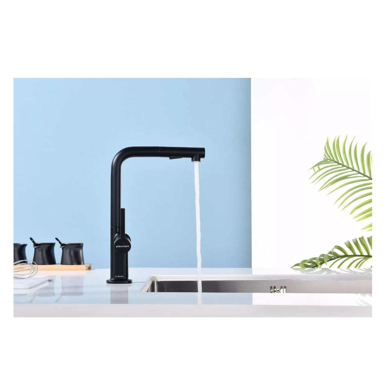 Смеситель для кухни Paulmark (Паульмарк) Neo, антрацит, Ne214419-AN