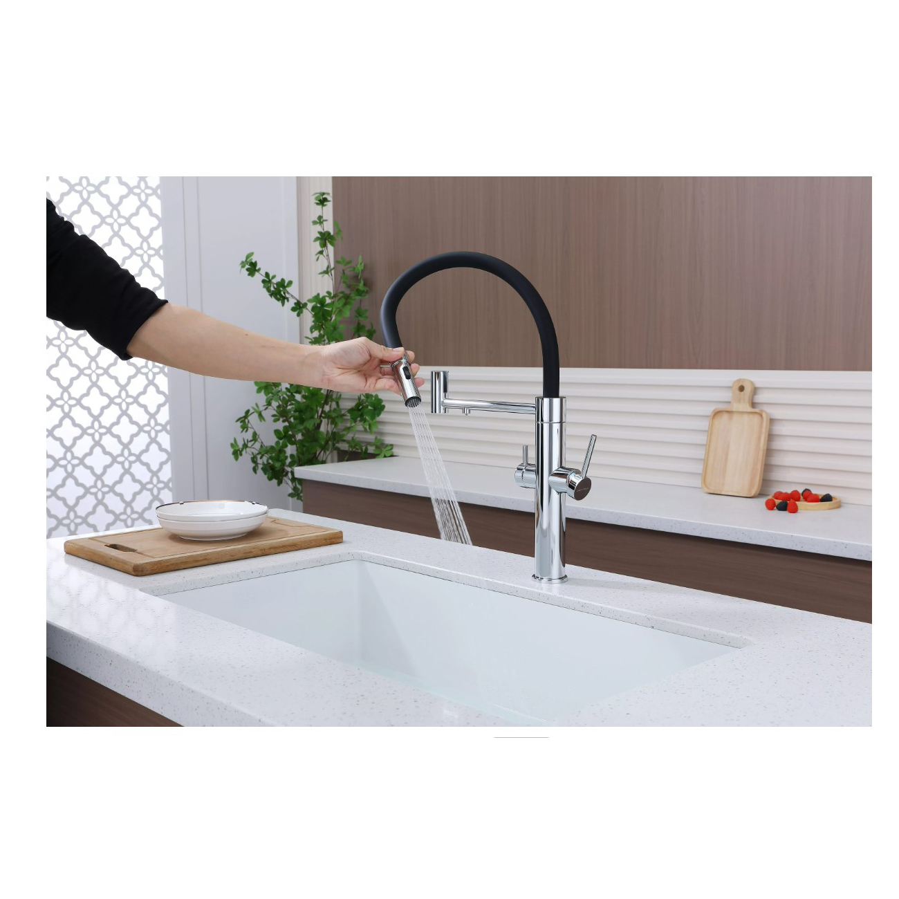 Смеситель для кухни Paulmark (Паульмарк) Nexus, хром, Ne213999-CR