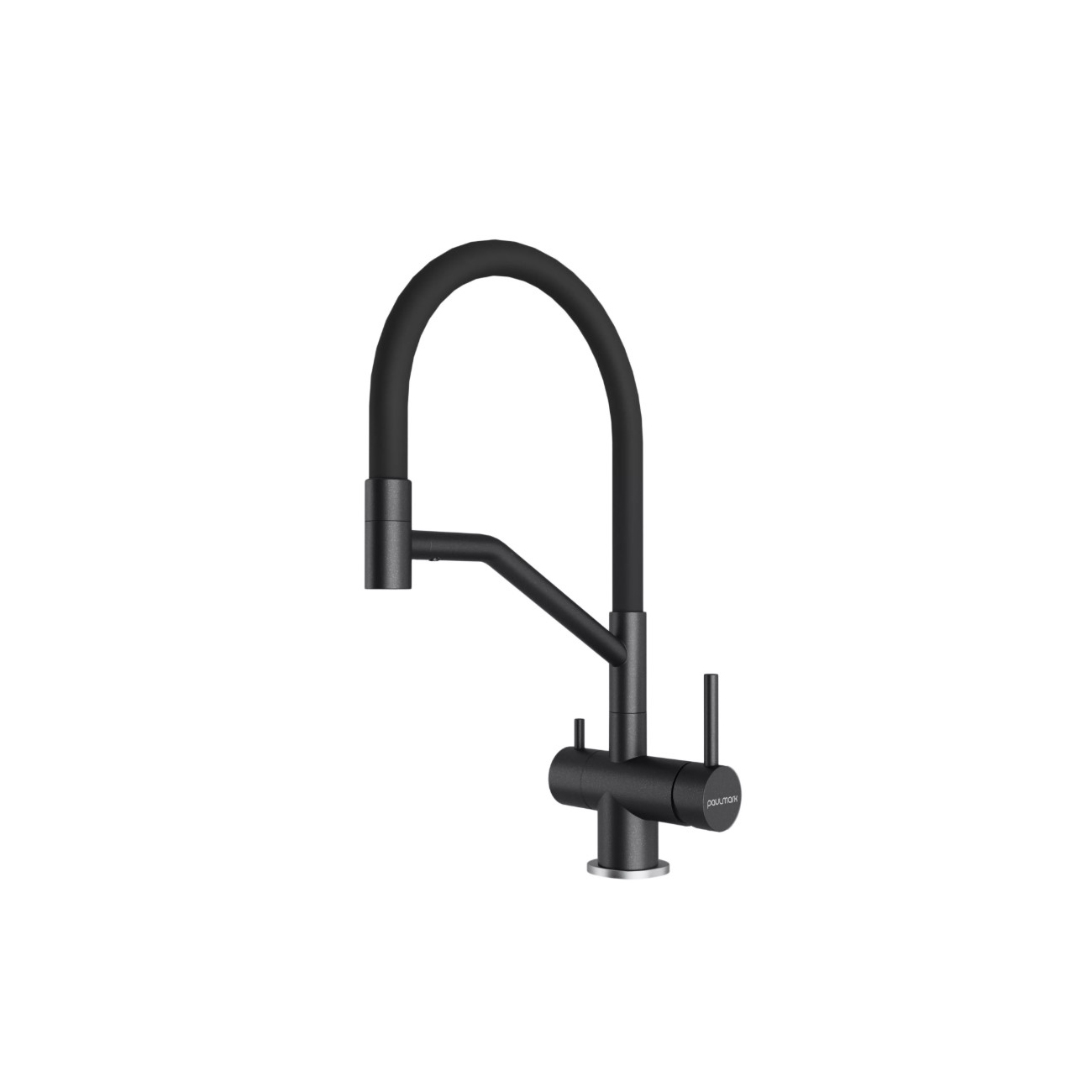Смеситель для кухни Paulmark (Паульмарк) Rubert, черный, Ru213175-BLM