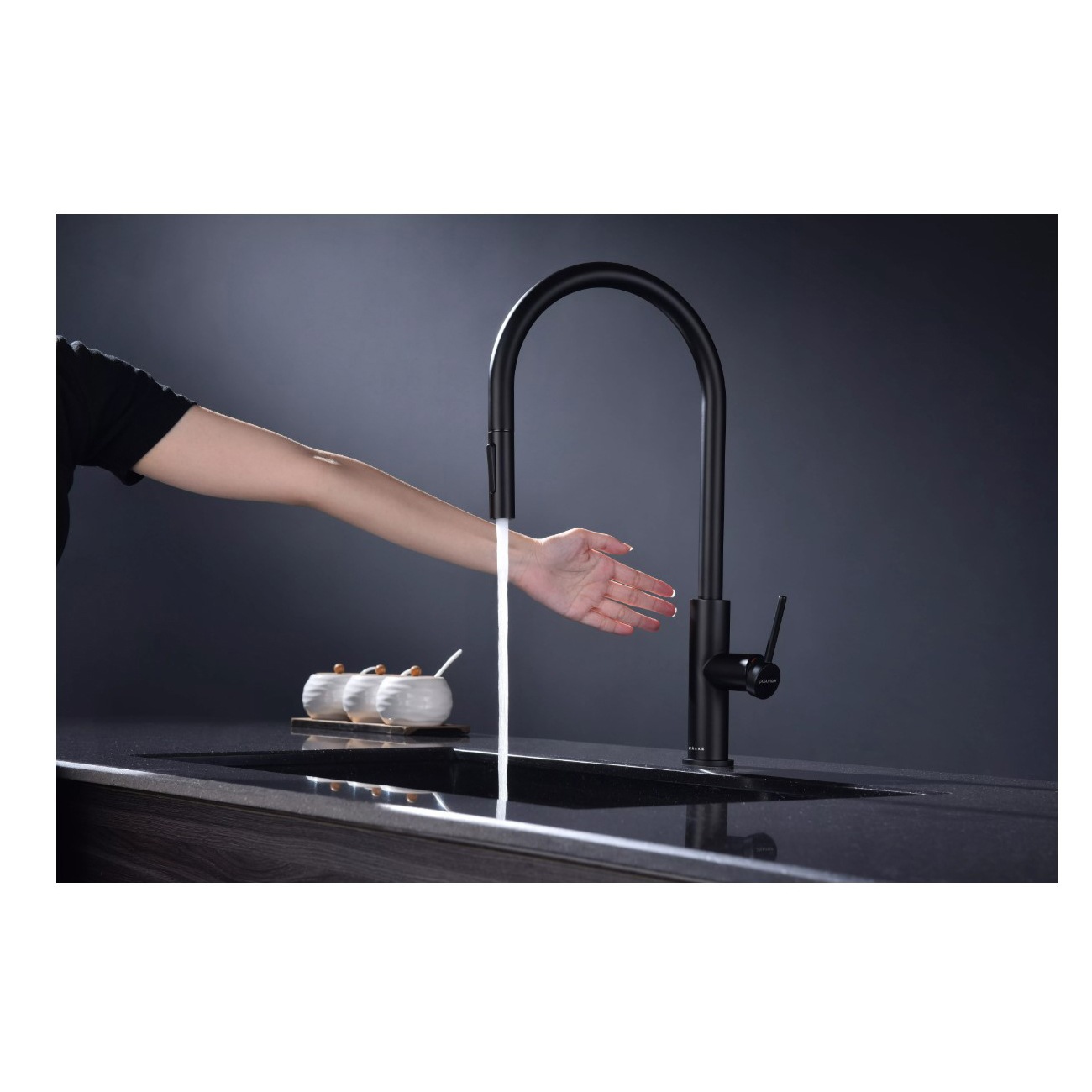 Смеситель для кухни Paulmark (Паульмарк) Senso, антрацит, Se215180-AN