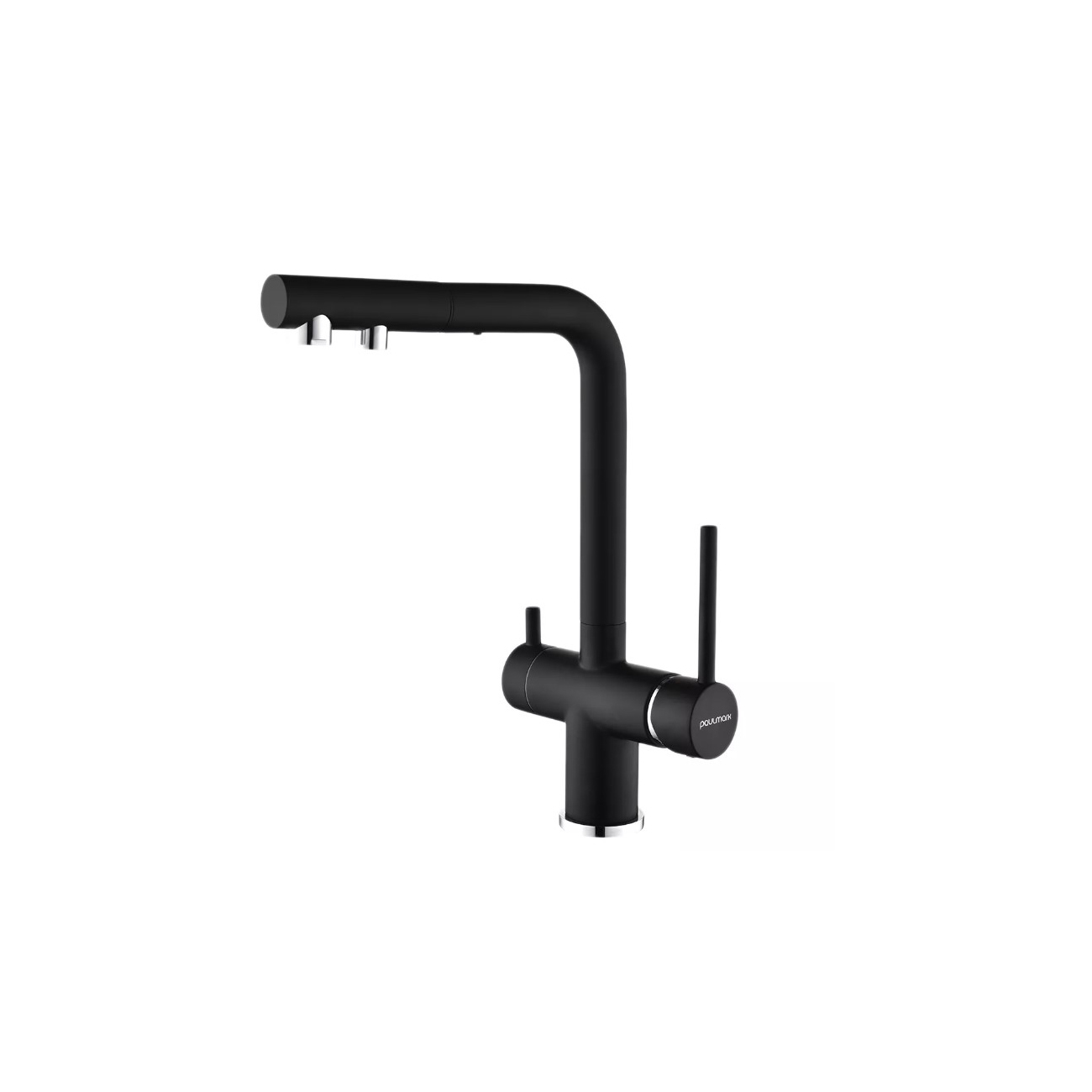 Смеситель для кухни Paulmark (Паульмарк) Serpentine, антрацит, Se213222-AN