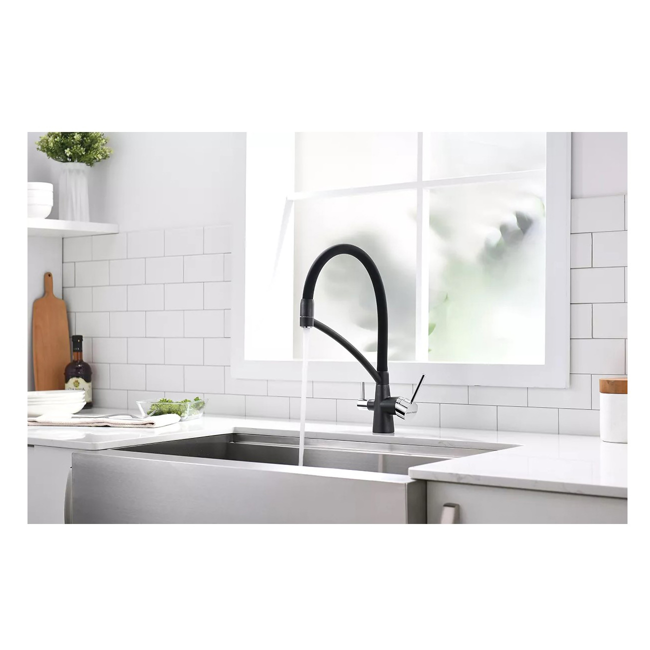 Смеситель для кухни Paulmark (Паульмарк) Siegen, черный, Si213111-BLM