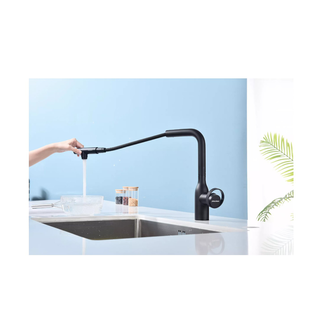 Смеситель для кухни Paulmark (Паульмарк) Urban, антрацит, Ur213104-AN