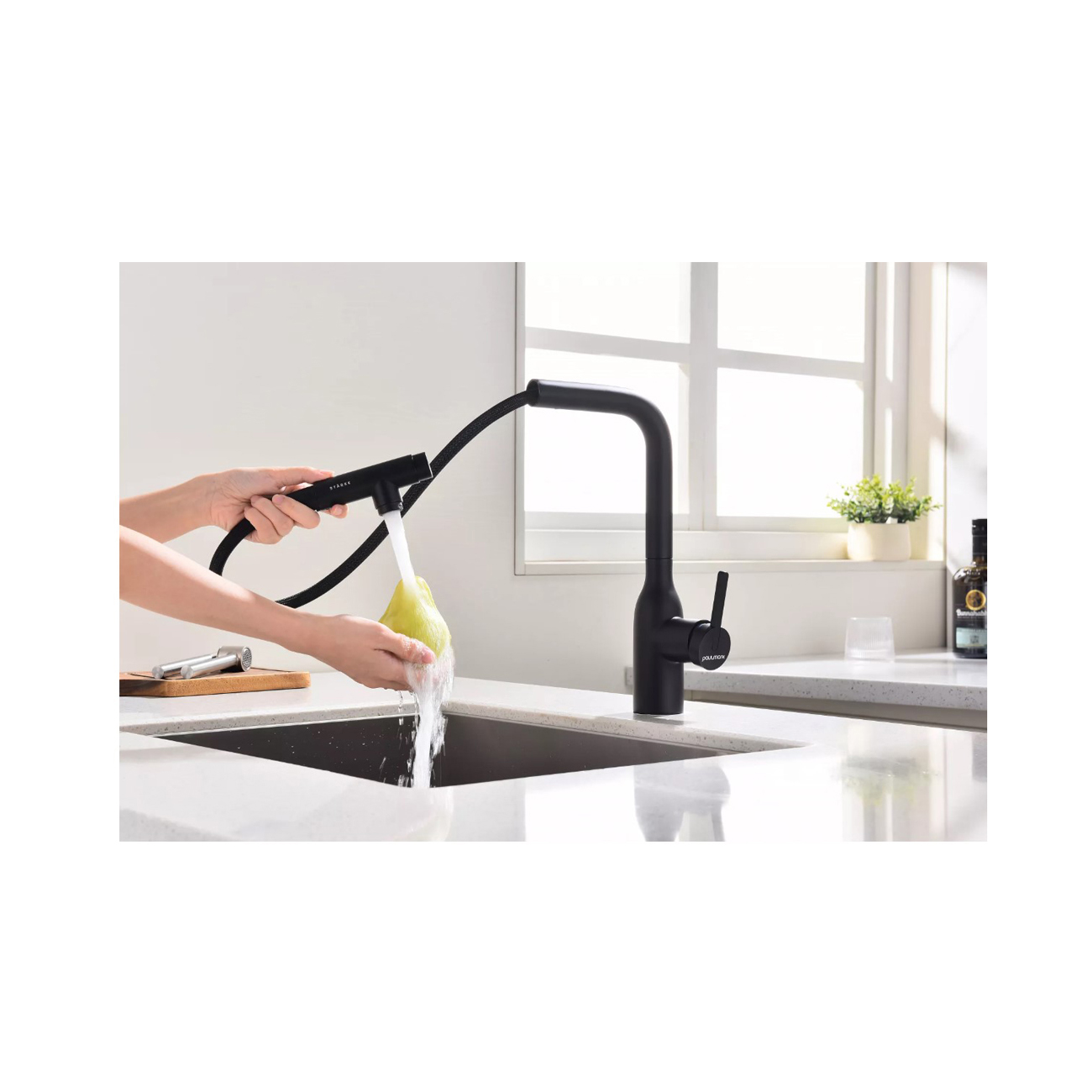 Смеситель для кухни Paulmark (Паульмарк) Viper, антрацит, Vi213105-AN