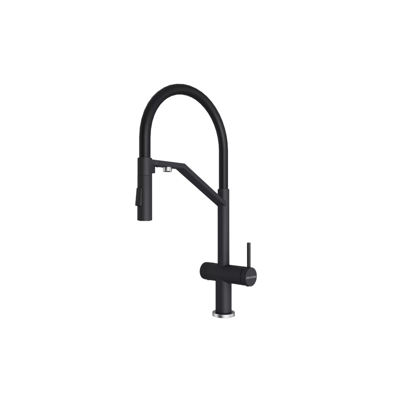 Смеситель для кухни Paulmark (Паульмарк) Zender, антрацит, Ze213155-AN