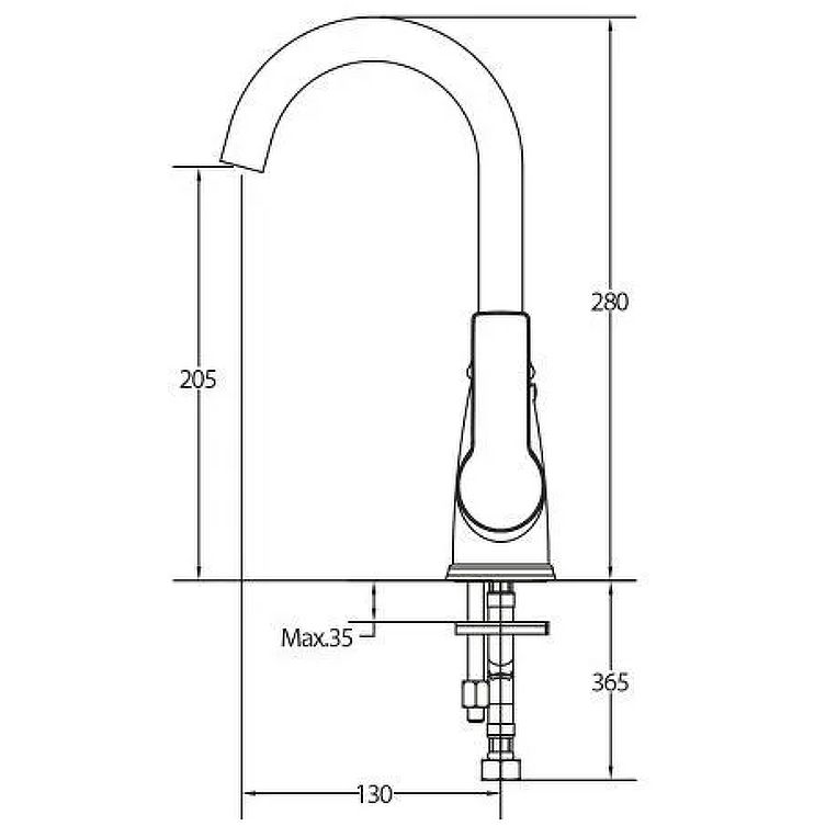 Смеситель для раковины Laparet (Лапарет) Alamera высокий N2016002LPT хром