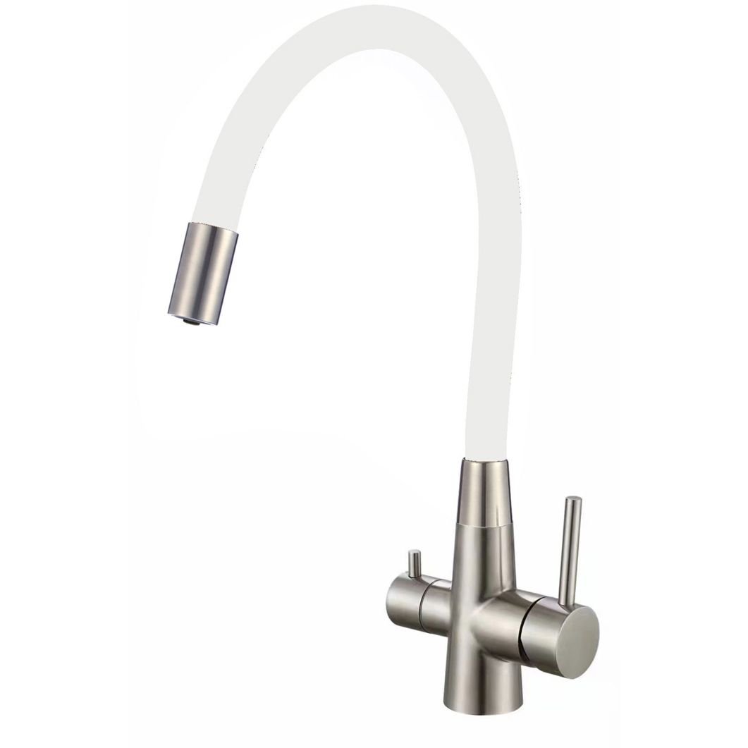 Смеситель для кухни под фильтр питьевой воды Fmark (Фмарк) FS1062-L04, сатин