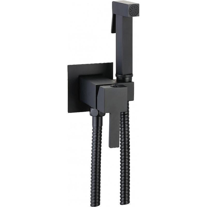 Гигиенический душ со смесителем CeramaLux (Керамалюкс) KBS/001, черный матовый