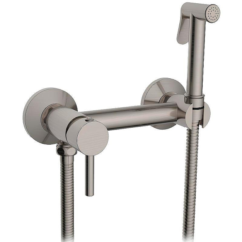 Гигиенический душ со смесителем CeramaLux (Керамалюкс) DRS/004, никель