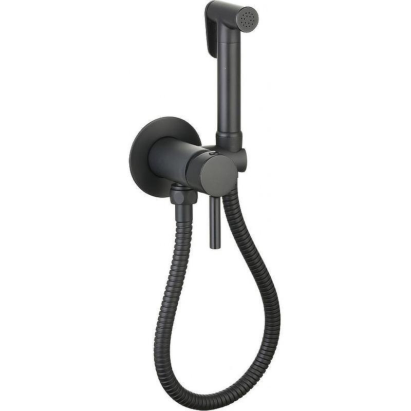 Гигиенический душ со смесителем CeramaLux (Керамалюкс) KRS/001, черный матовый