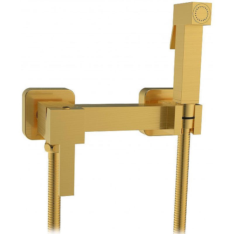 Гигиенический душ со смесителем CeramaLux (Керамалюкс) DBS/007, золото матовое