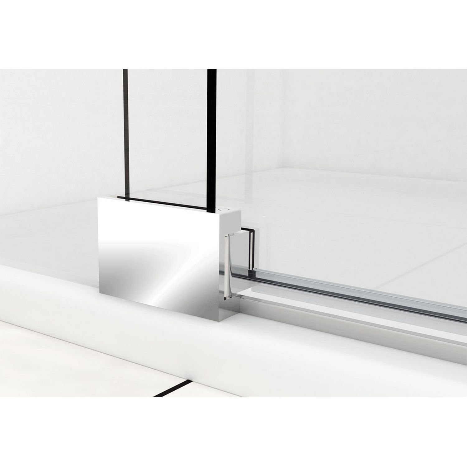 Душевая дверь Vincea (Винчея) Extra VDP-1E8090CLGM, 800/900, вороненая сталь, стекло прозрачное