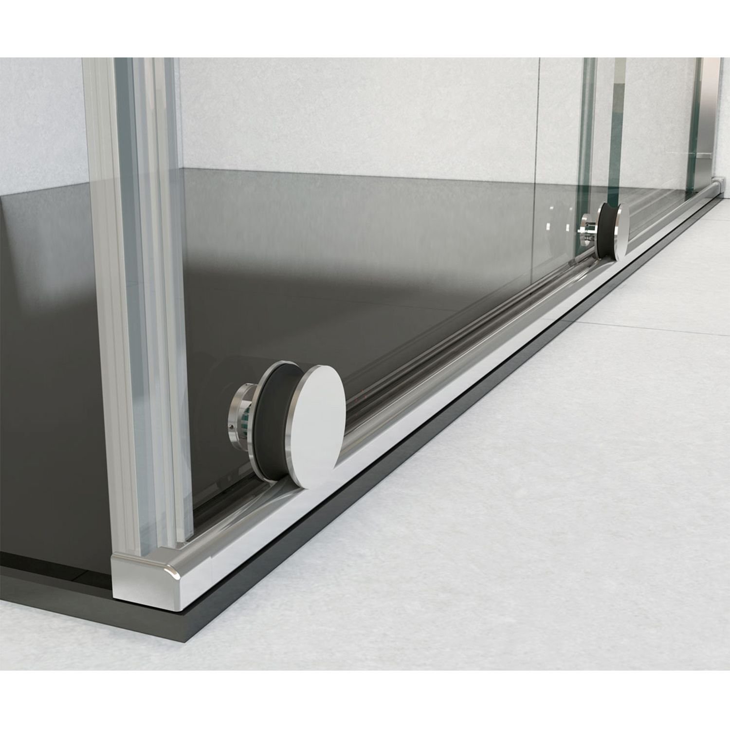 Душевой уголок Vincea (Винчея) Arno VSR-1A8015CL, 1500х800 мм (габариты площадки) хром, стекло прозрачное