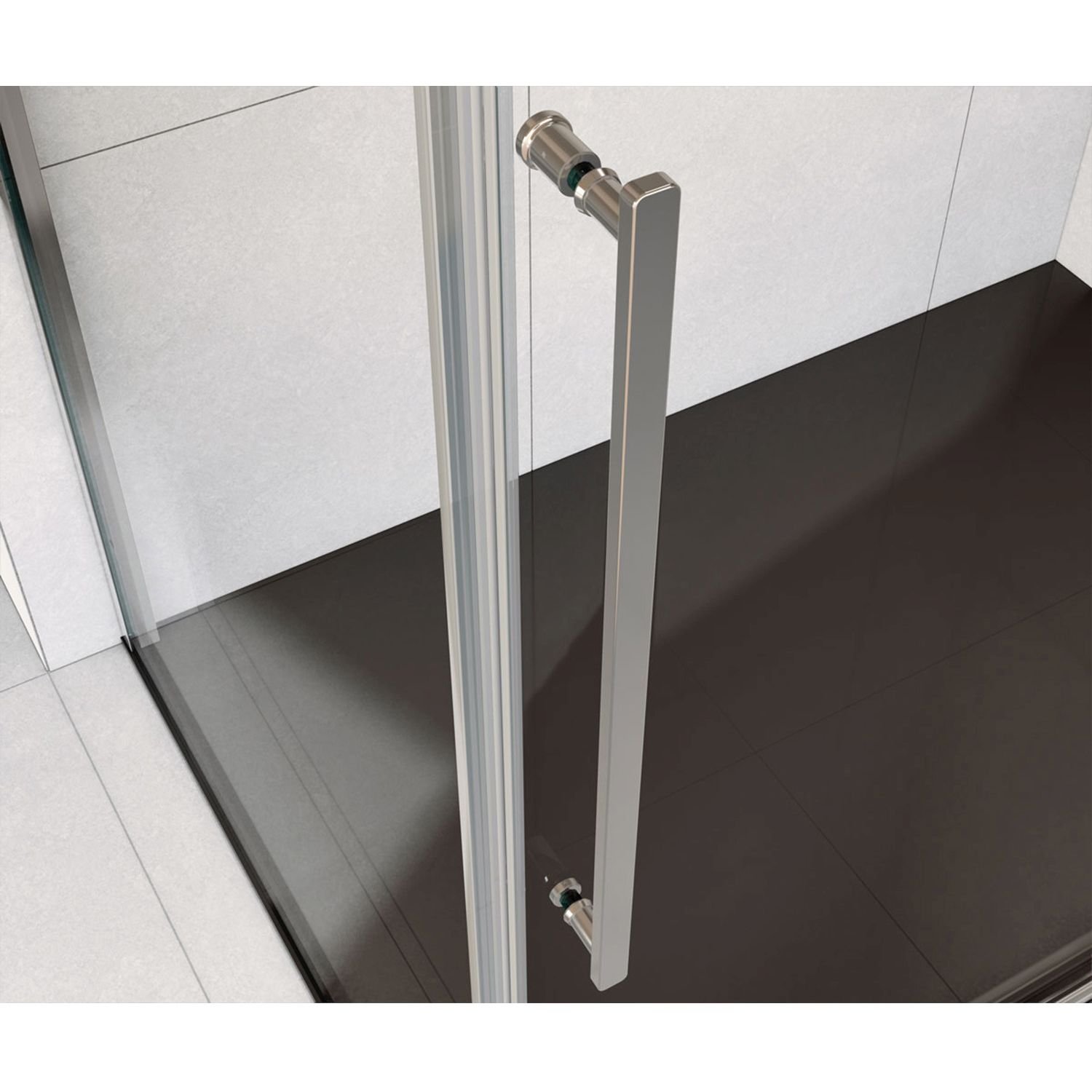 Душевой уголок Vincea (Винчея) Arno VSR-1A8015CL, 1500х800 мм (габариты площадки) хром, стекло прозрачное