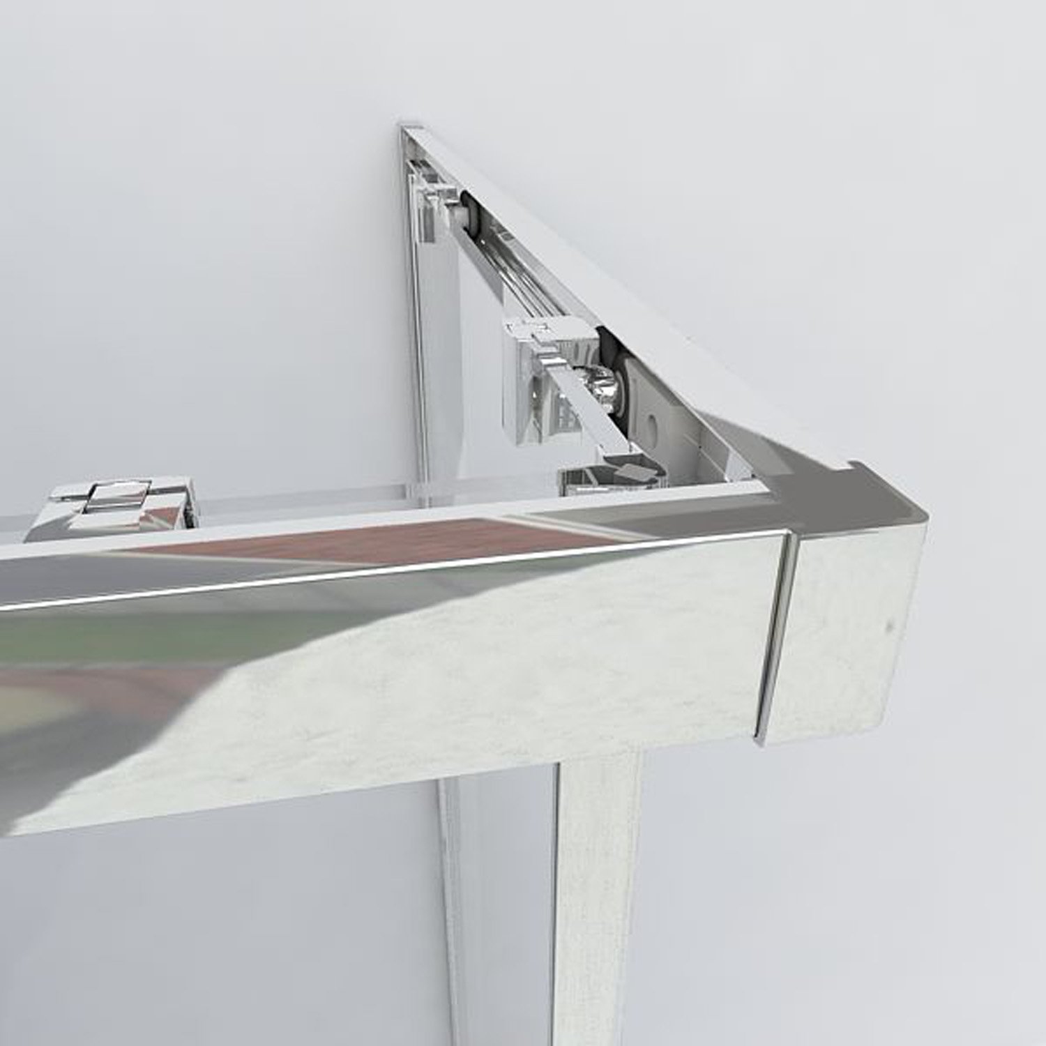 Душевой уголок Vincea (Винчея) Garda VSS-1G900CGB, 900х900 мм (габариты площадки) черный, стекло тонированное