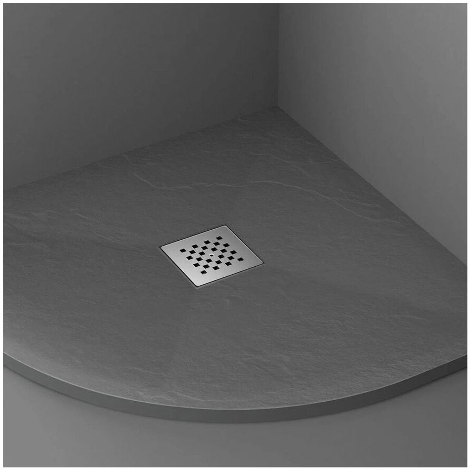 Поддон для душа Vincea (Винчея) из искусственного камня VST-4SQ9090A, 900х900х25, антрацит