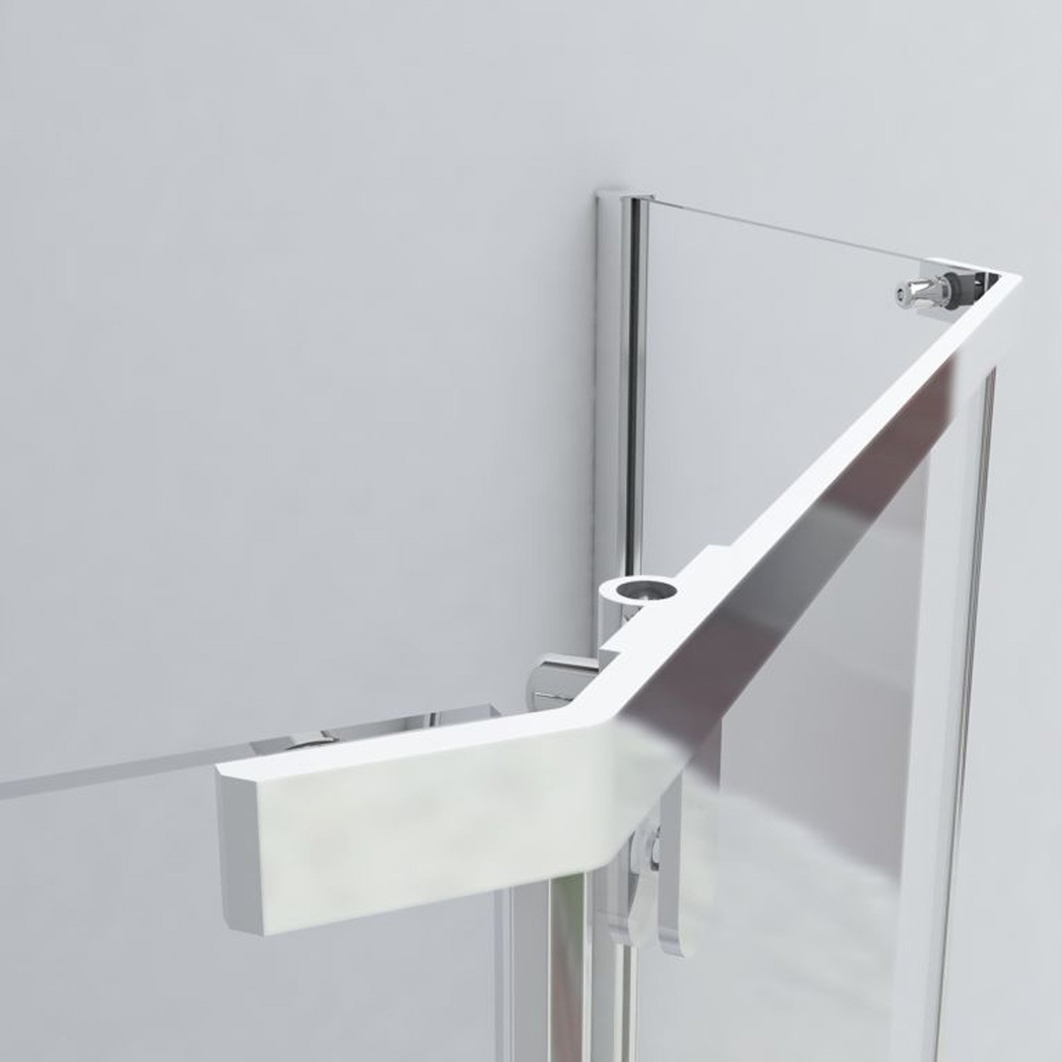 Душевой уголок Vincea (Винчея) Stresa VSP-1S100CLGM, 1000х1000 мм (габариты площадки) вороненая сталь, стекло прозрачное