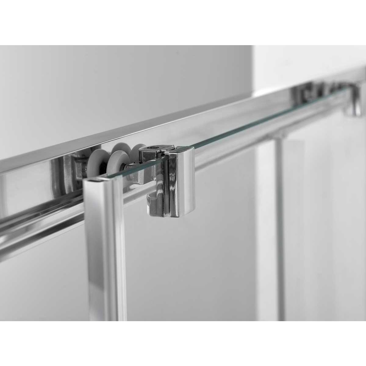 Душевая дверь Vincea (Винчея) Alpha, 1400 мм, вороненая сталь, стекло прозрачное VDS-3AL140CLGM