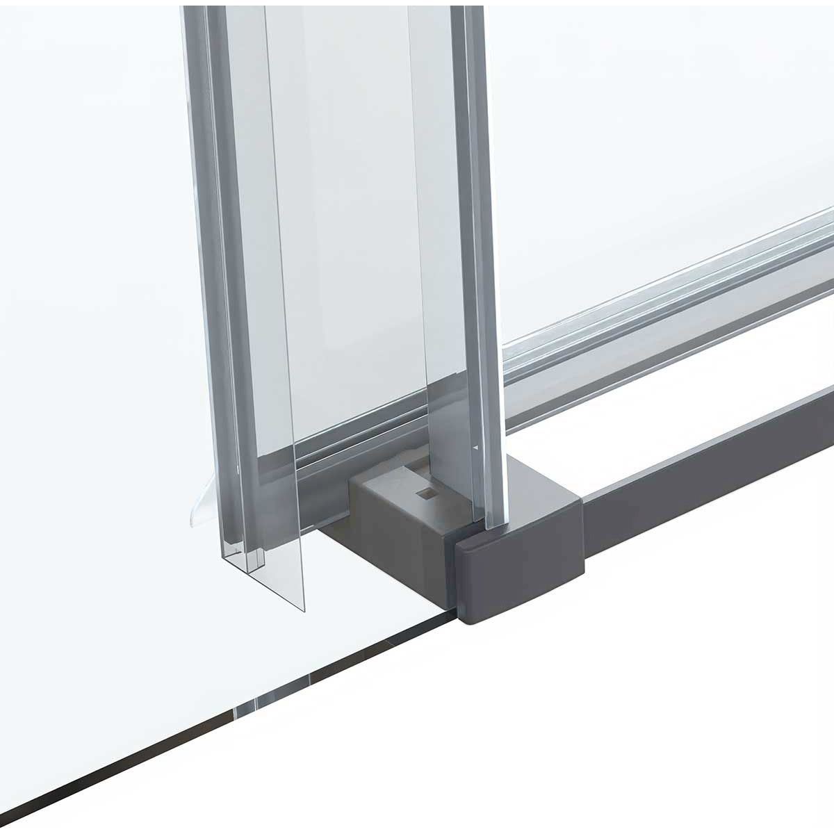 Душевая дверь Vincea (Винчея) Como Soft, 1200 мм, вороненая сталь, стекло прозрачное VDS-1CS120CLGM