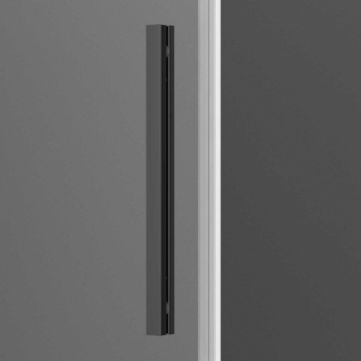 Душевая дверь Vincea (Винчея) Soft, 1100 мм, вороненая сталь, стекло прозрачное VDS-3SO110CLGM