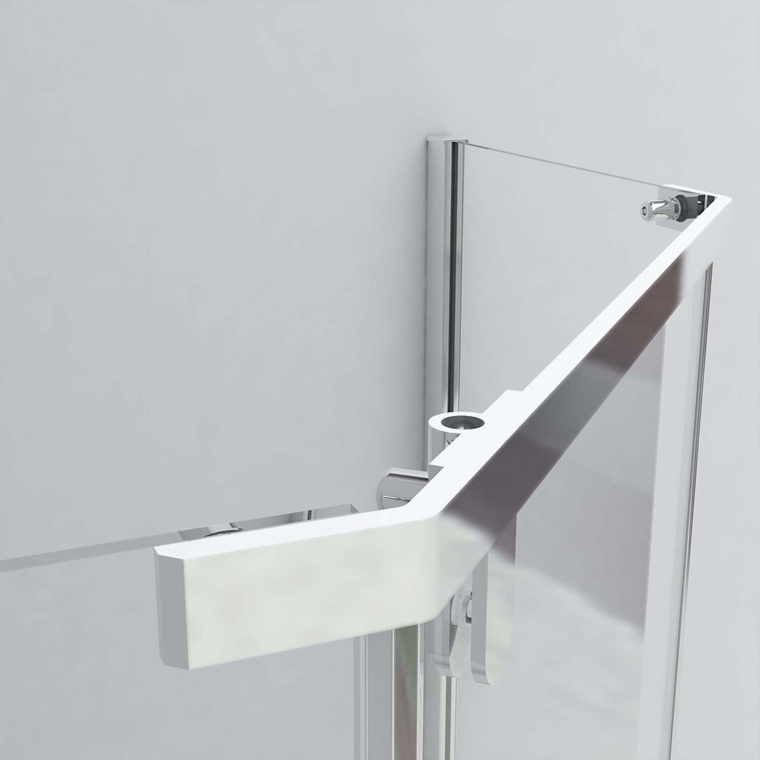 Душевой уголок Vincea (Винчея) Stresa VSP-1S100CL, 1000х1000 мм (габариты площадки) хром, стекло прозрачное