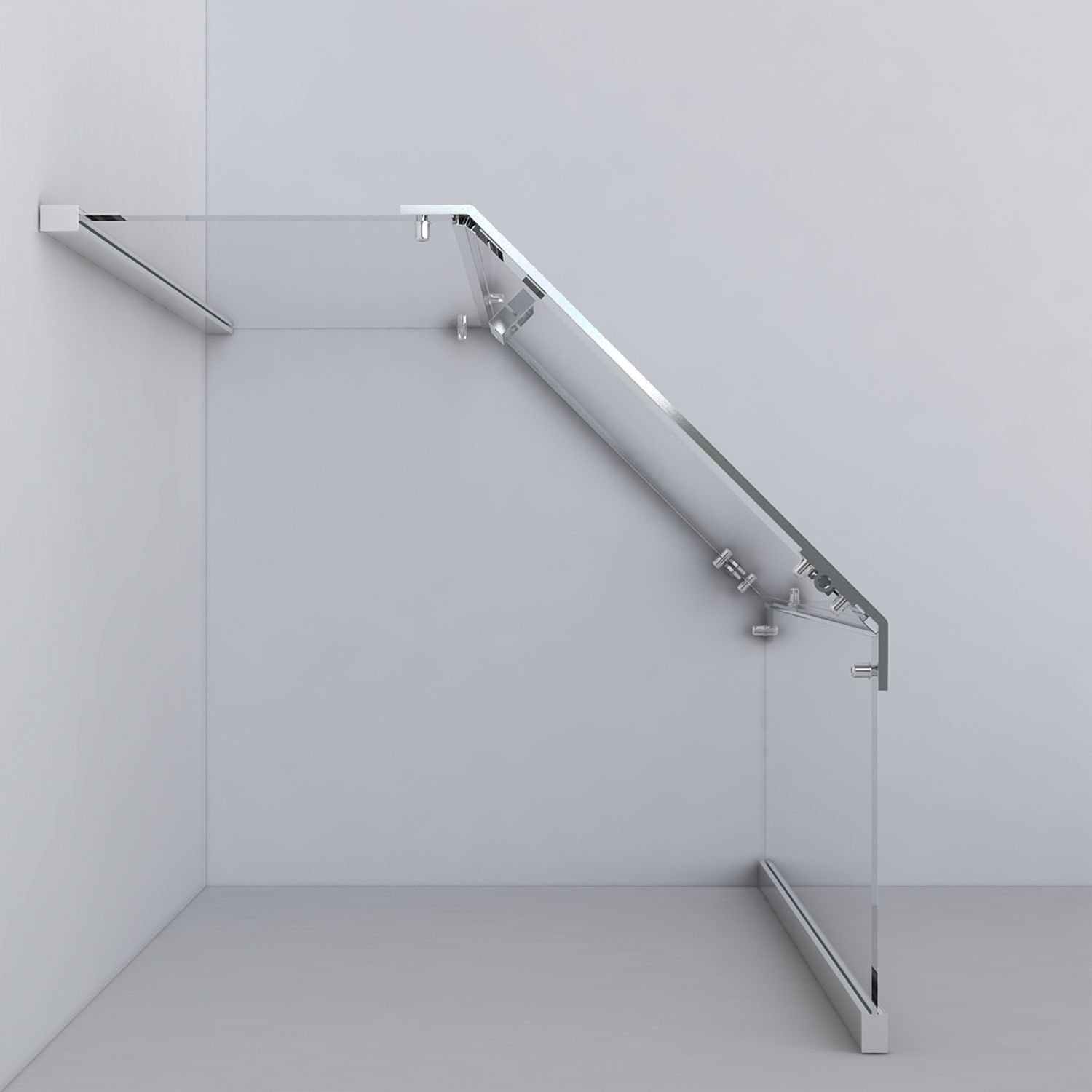 Душевой уголок Vincea (Винчея) Stresa VSP-1S900CLB, 900х900 мм (габариты площадки) черный, стекло прозрачное