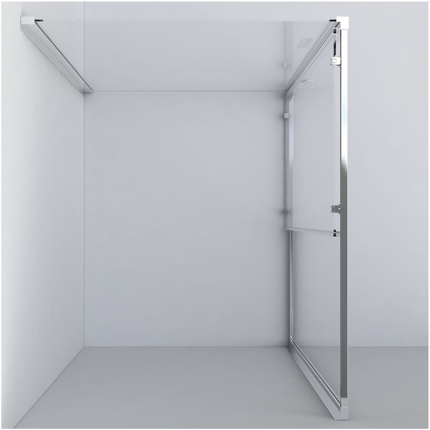 Душевой уголок Vincea (Винчея) Garda VSR-1G8015CH, 1500х800 мм (габариты площадки) хром, стекло шиншилла