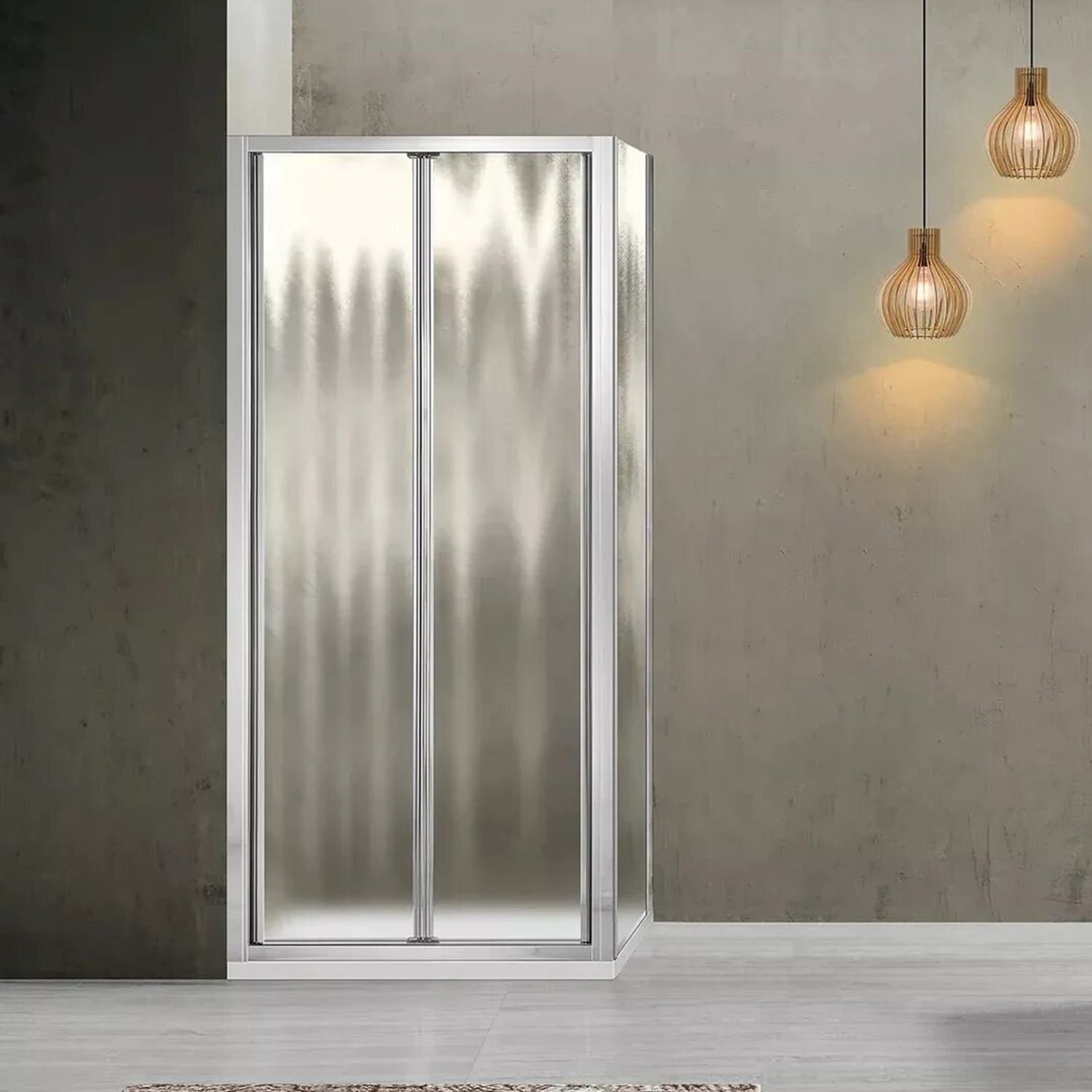 Душевой уголок Vincea (Винчея) Garda VSR-1G8080CH, 800х800 мм (габариты площадки) хром, стекло шиншилла