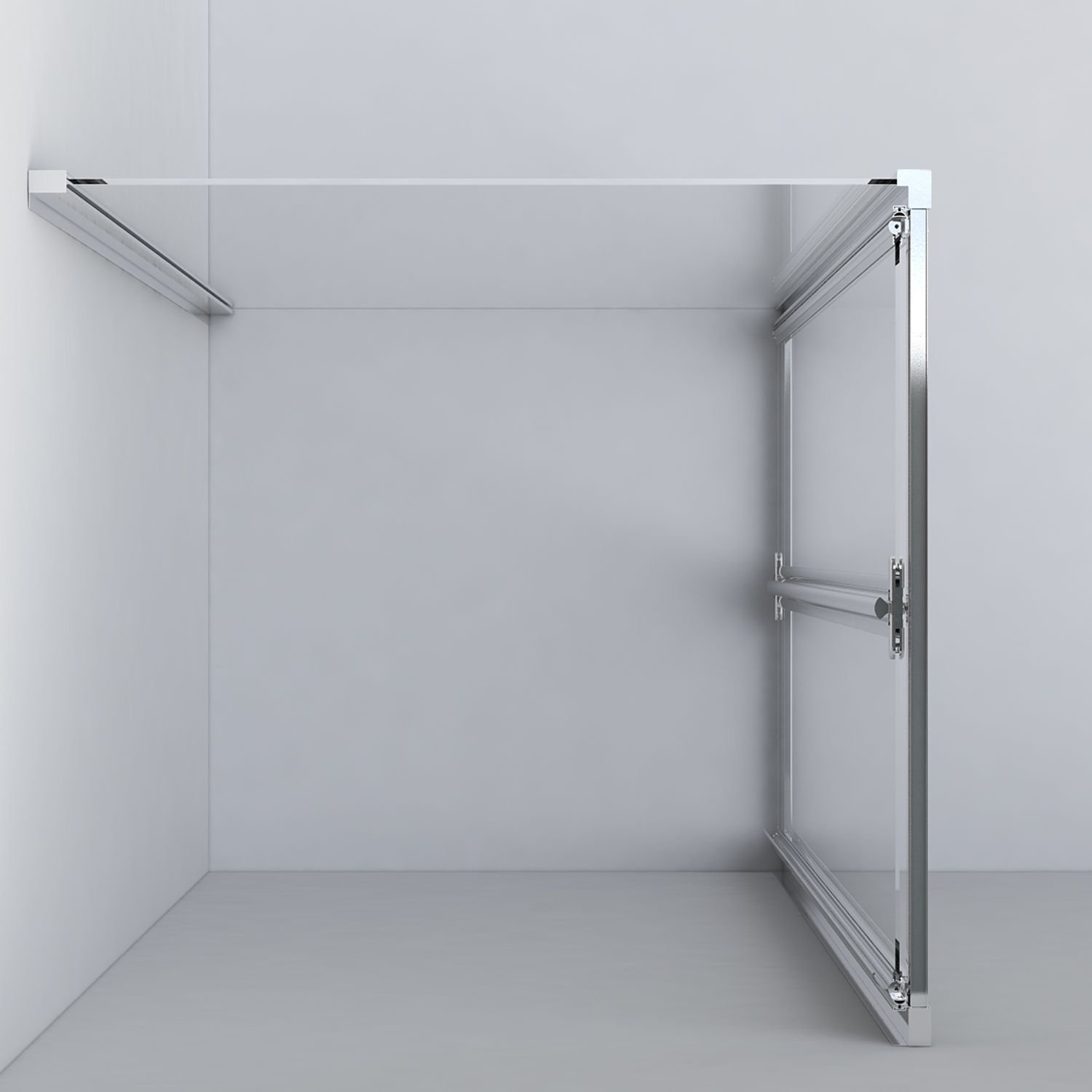 Душевой уголок Vincea (Винчея) Garda VSR-1G8090CL, 900х800 мм (габариты площадки) хром, стекло прозрачное