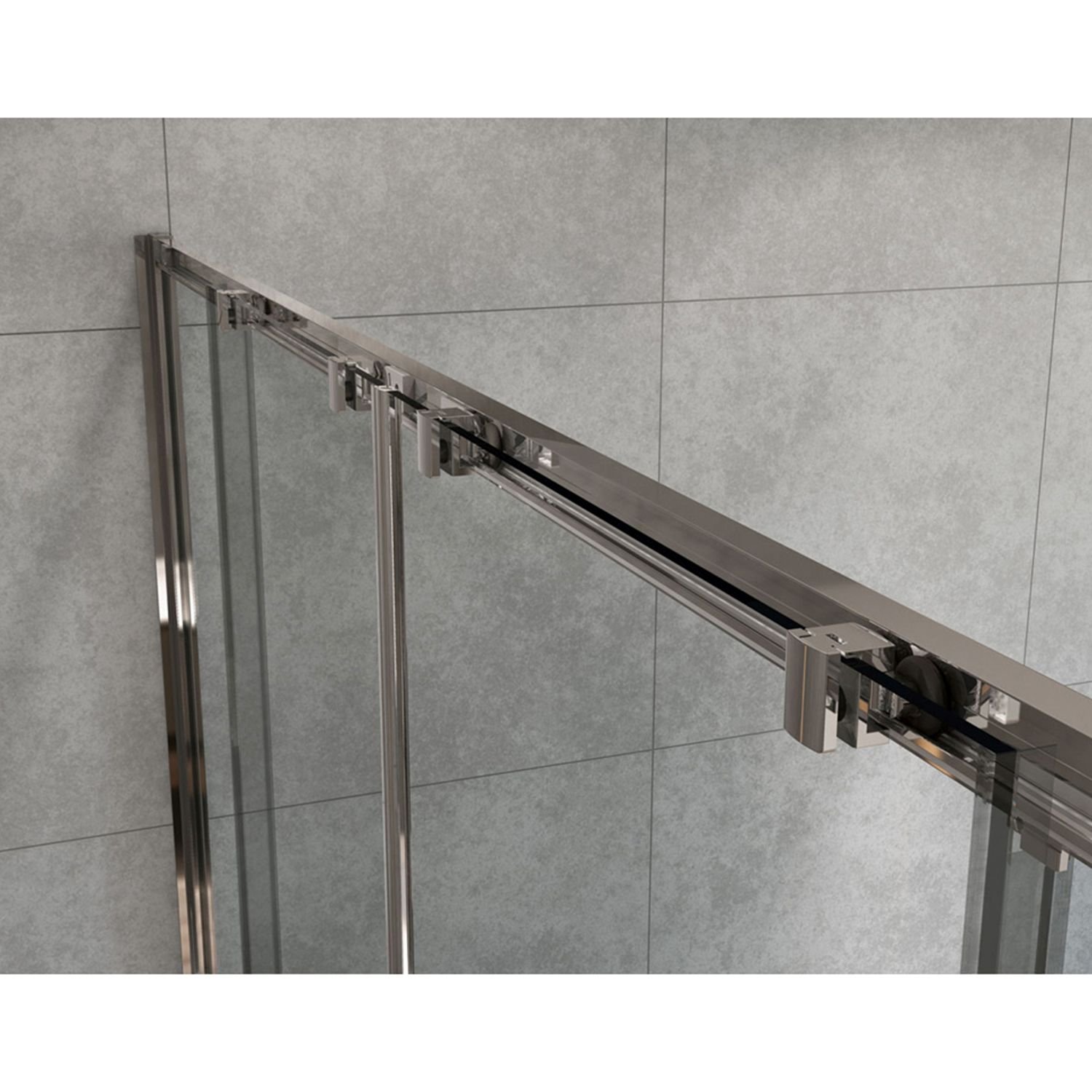 Душевой уголок Vincea (Винчея) Garda VSR-1G28018CL, 1800х800 мм (габариты площадки) хром, стекло прозрачное