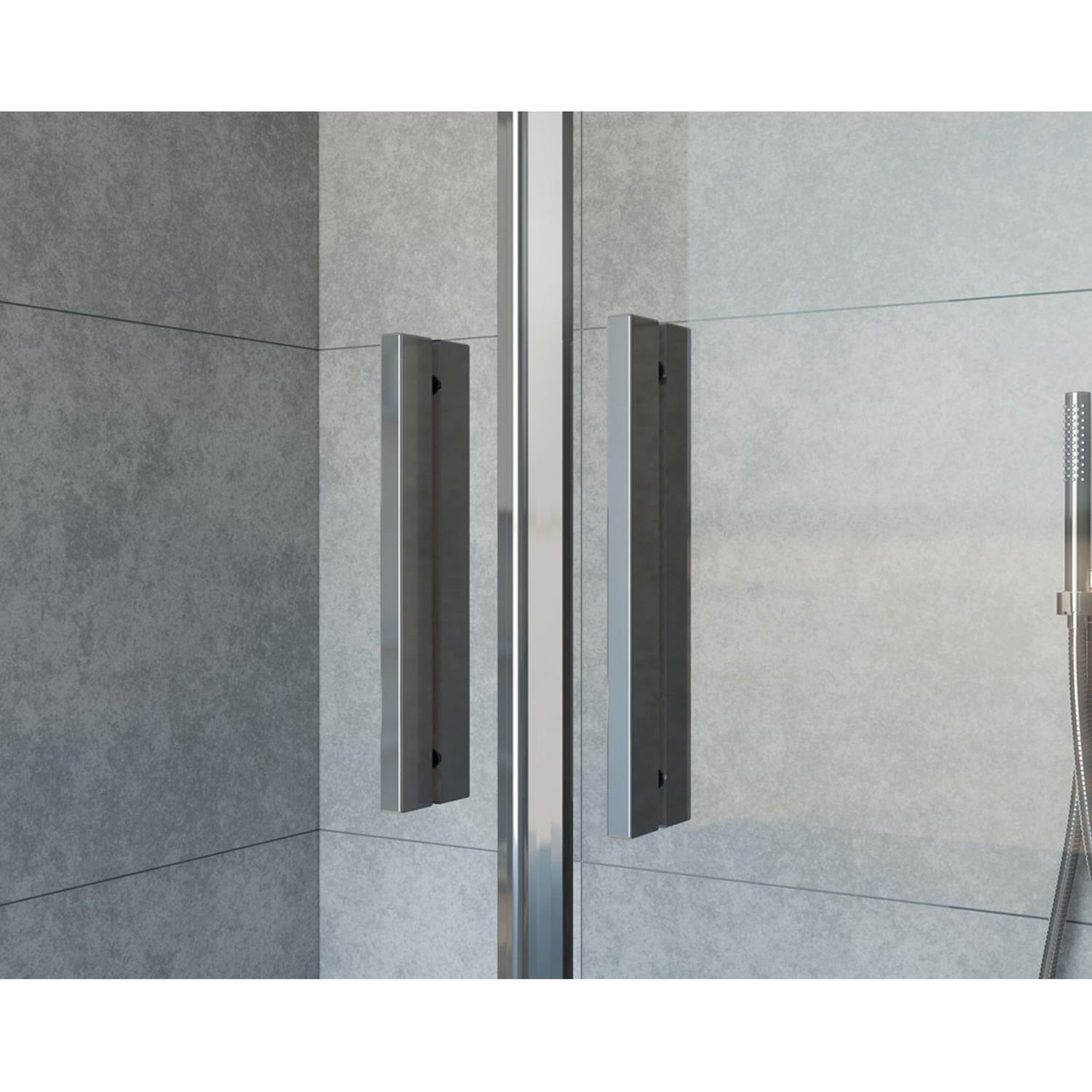 Душевой уголок Vincea (Винчея) Garda VSR-1G28018CL, 1800х800 мм (габариты площадки) хром, стекло прозрачное