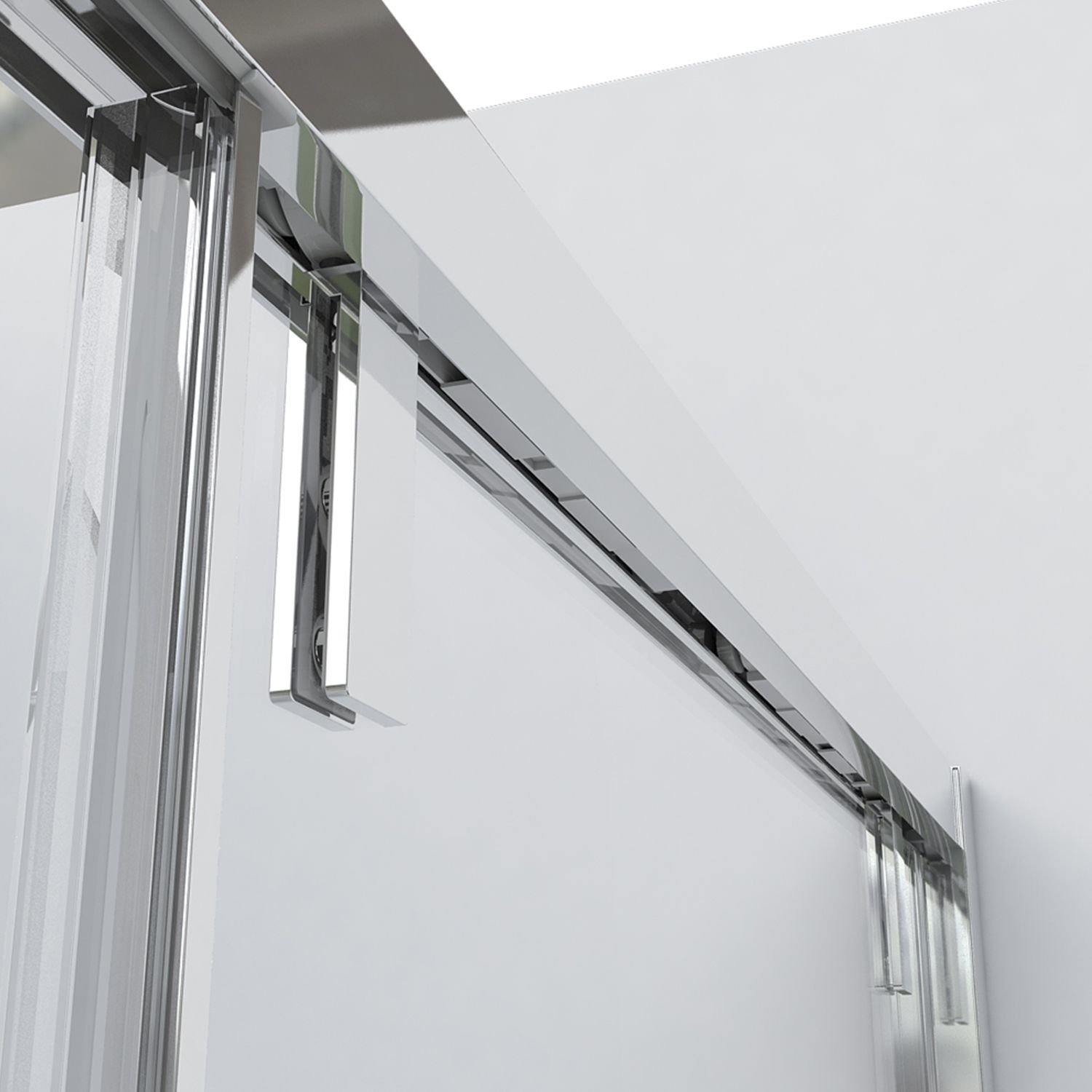 Душевой уголок Vincea (Винчея) Lugano VSR-1L8013CLB-1, 1300х800 мм (габариты площадки) черный, стекло прозрачное