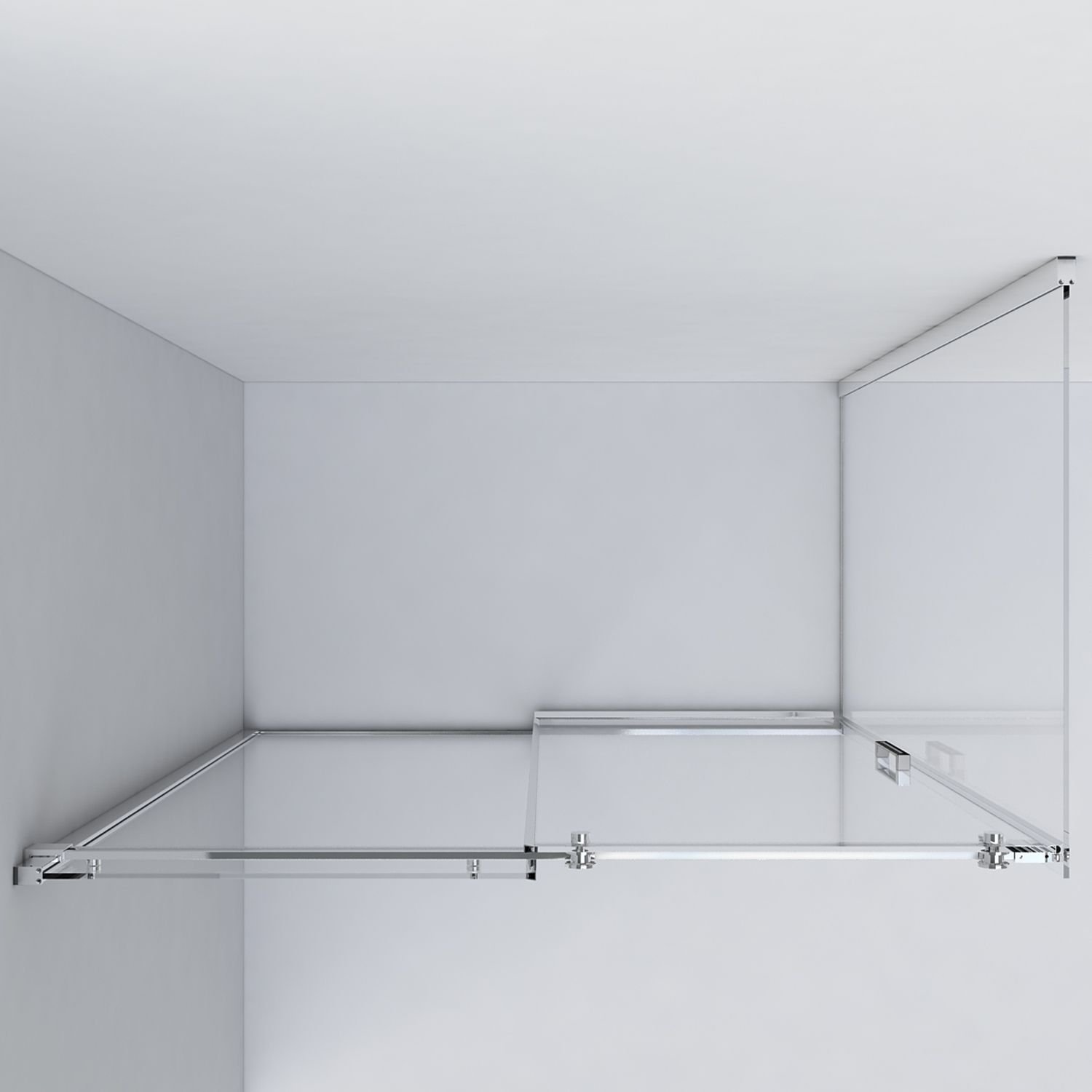 Душевой уголок Vincea (Винчея) Como VSR-1C8014CL, 1400х800 мм (габариты площадки) хром, стекло прозрачное