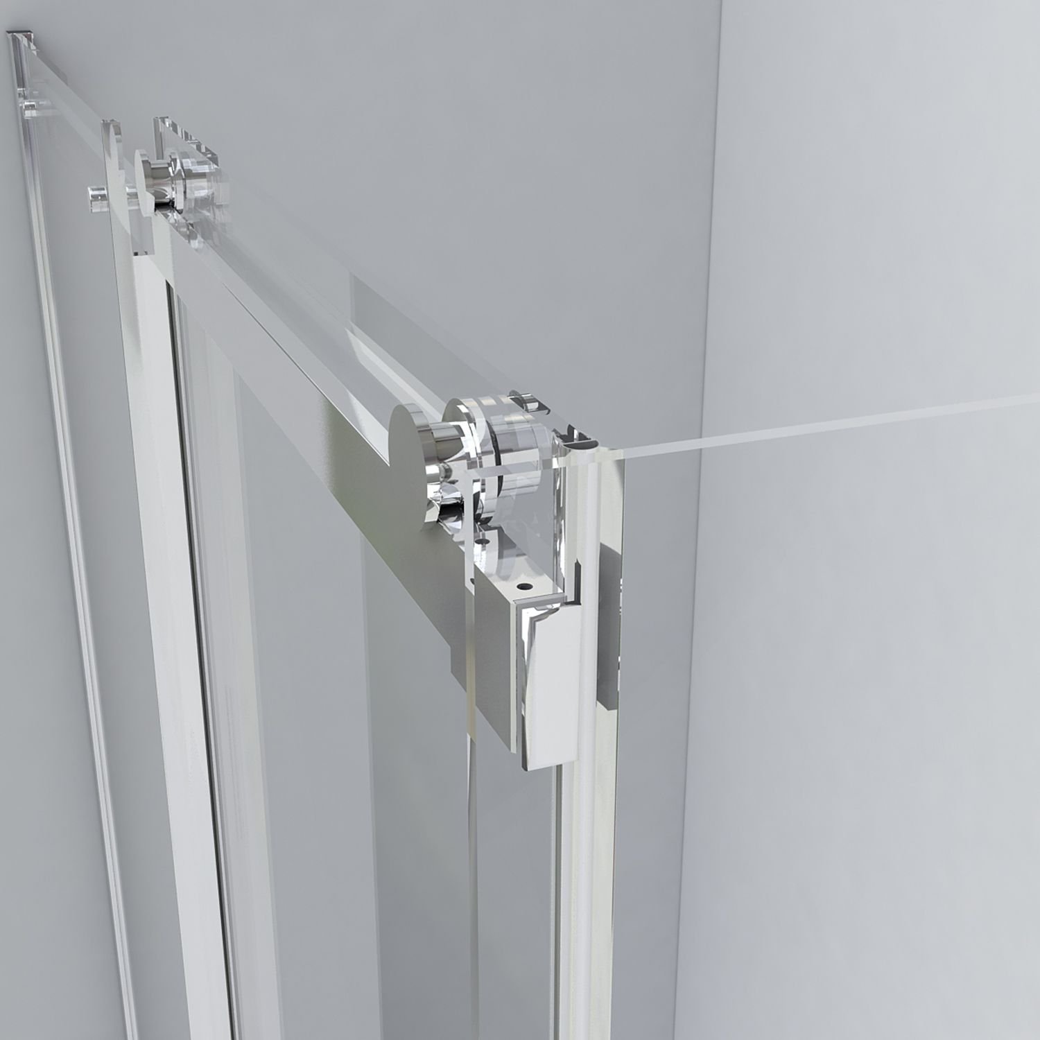 Душевой уголок Vincea (Винчея) Como VSR-1C8015CL, 1500х800 мм (габариты площадки) хром, стекло прозрачное