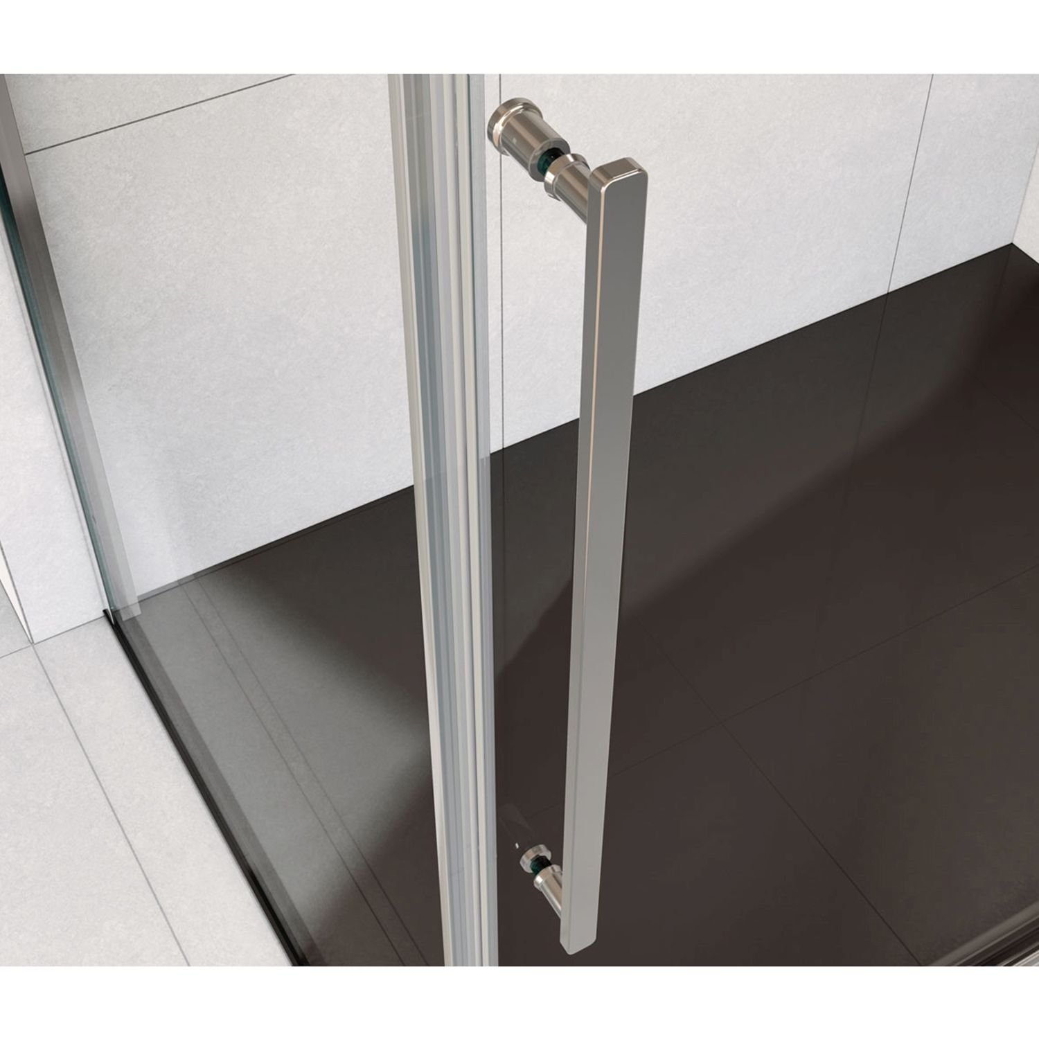 Душевой уголок Vincea (Винчея) Arno VSR-1A8013CL, 1300х800 мм (габариты площадки) хром, стекло прозрачное