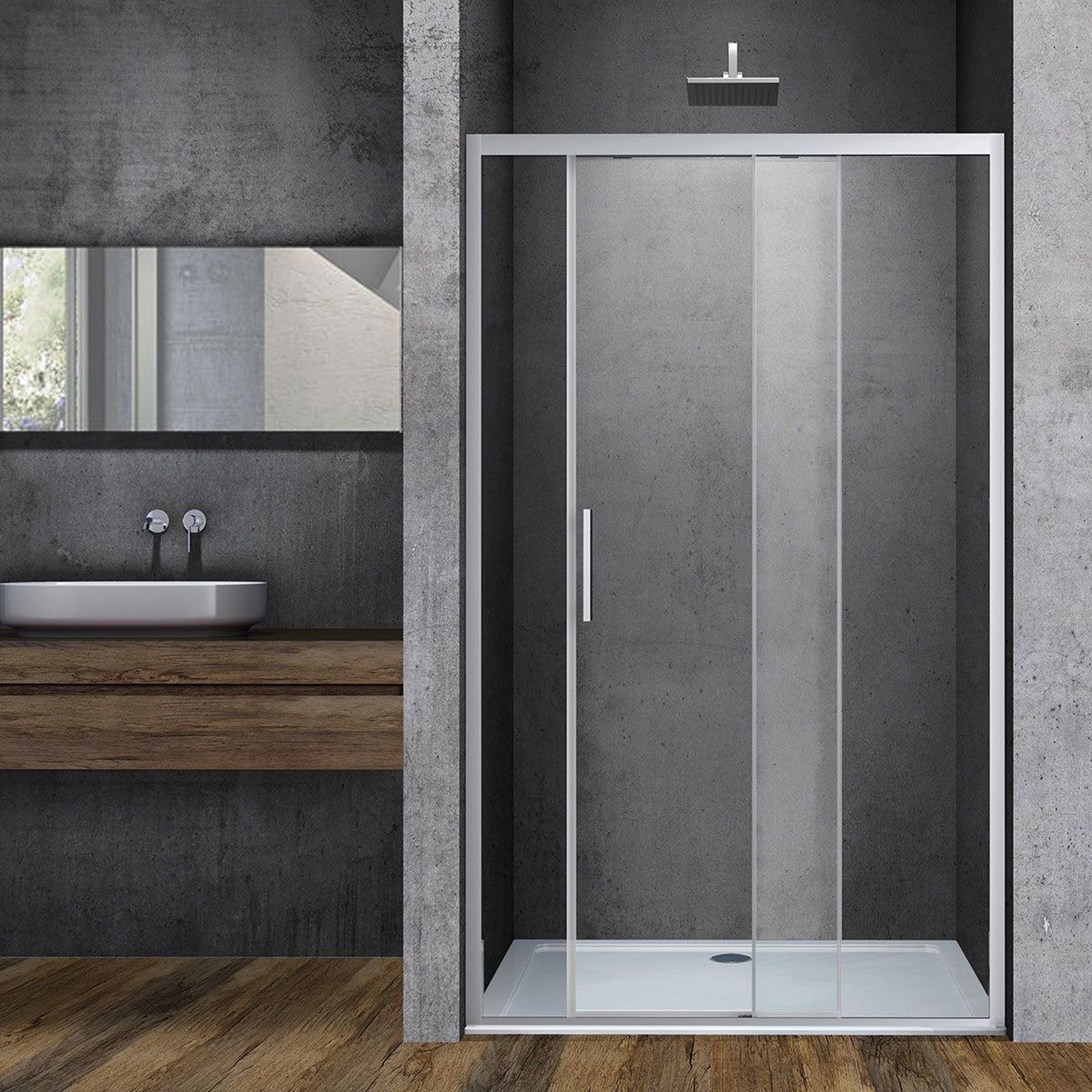 Душевая дверь Vincea (Винчея) Soft VDS-3SO130CL 130х195 хром стекло прозрачное