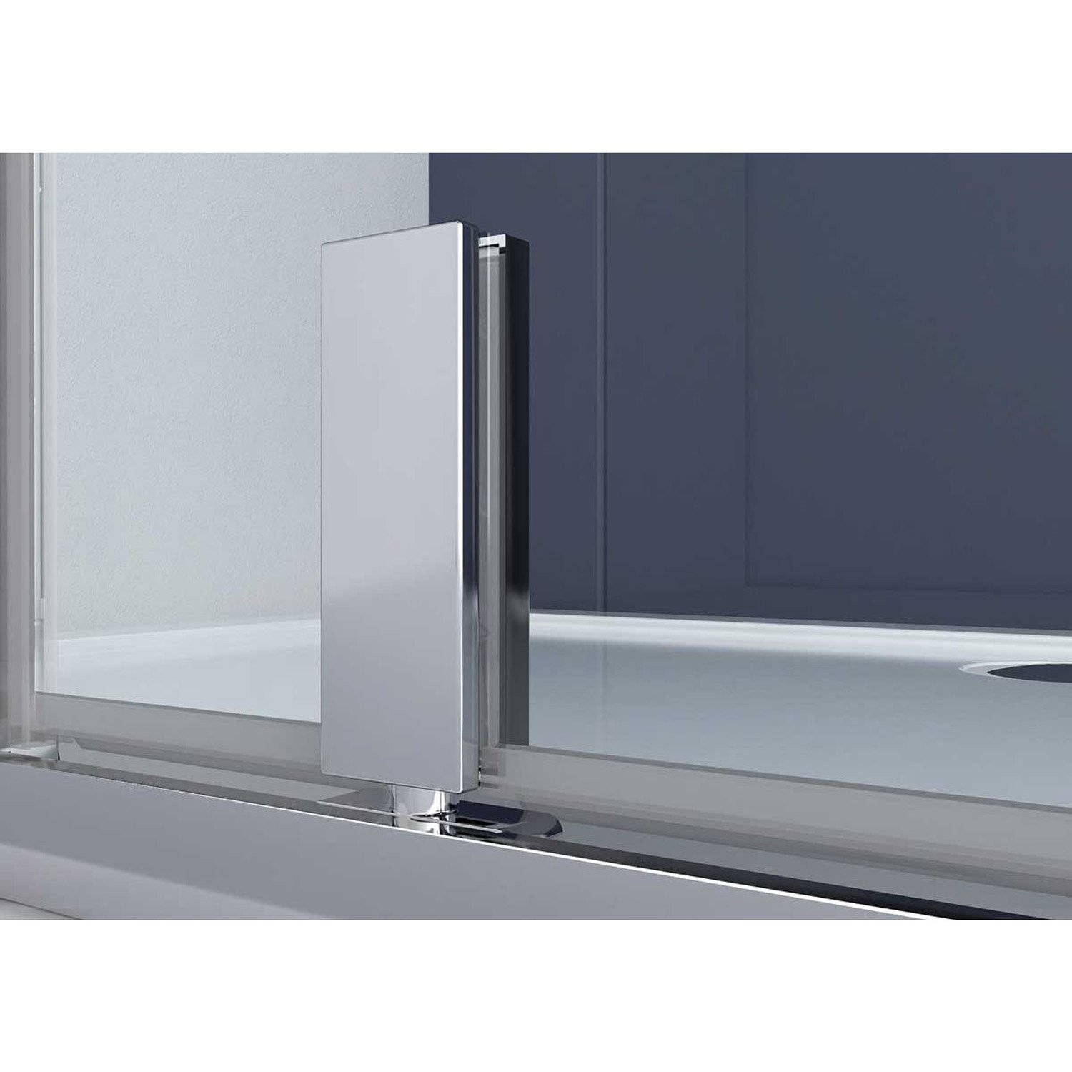 Душевой уголок Vincea (Винчея) Penta 1000х1000 мм (габариты площадки) хром стекло прозрачное VSP-3P100CL