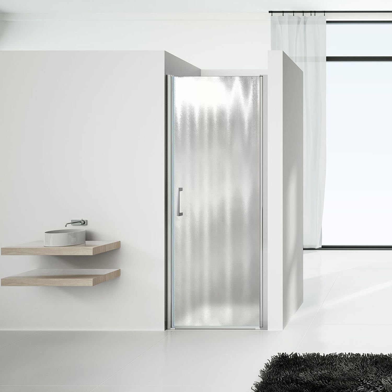 Душевая дверь Vincea (Винчея) Orta VPP-1O700CH-R, 700, хром, стекло шиншилла, правая