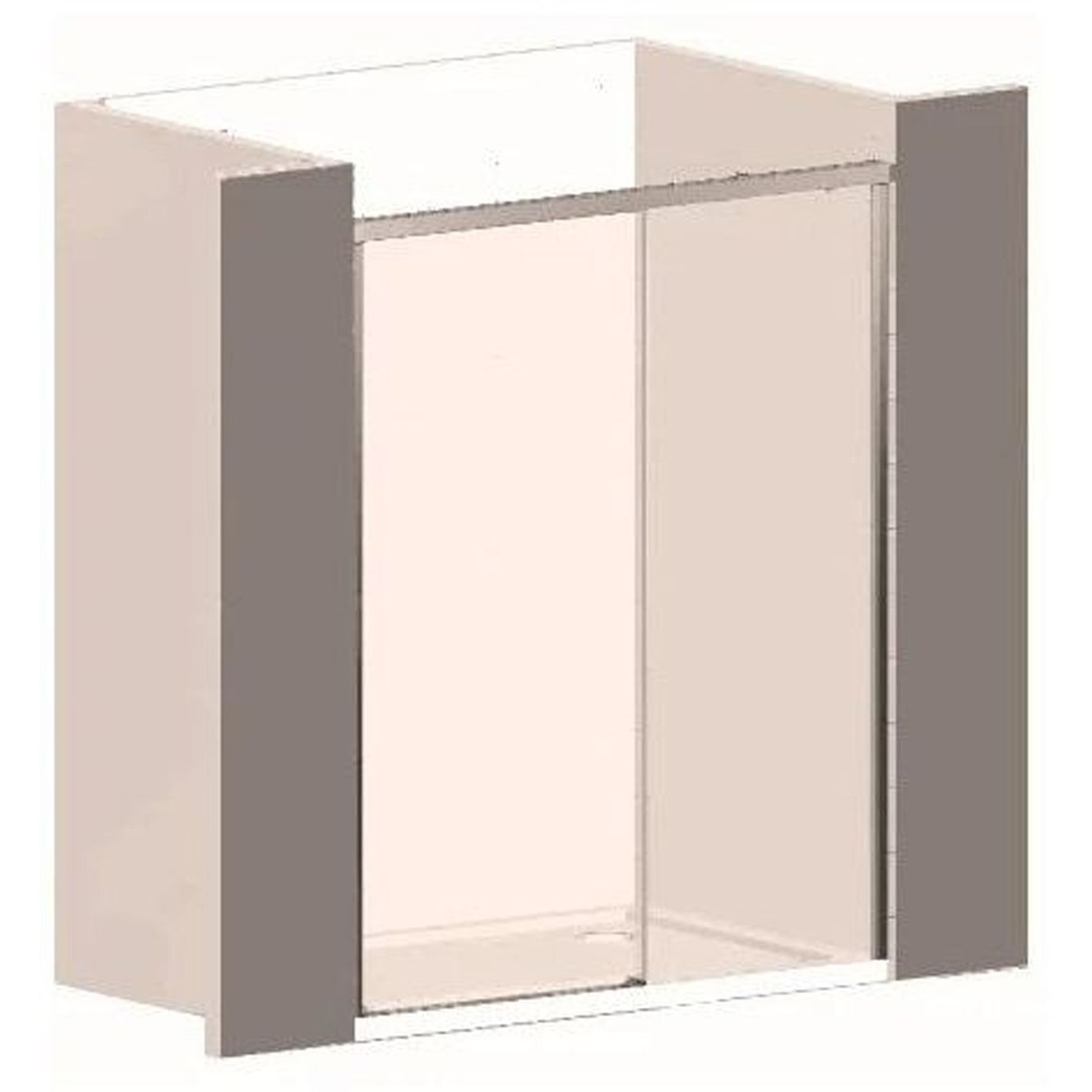 Душевая дверь Vincea (Винчея) Garda VDS-1G120CGB, 1200, черный, стекло тонированное