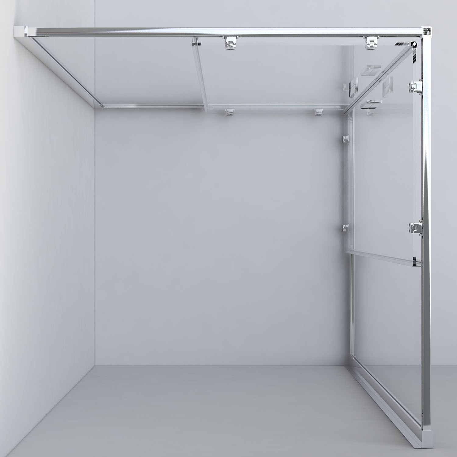 Душевой уголок Vincea (Винчея) Garda 1200х800 мм (габариты площадки) стекло шиншилла VSS-1G8012CH