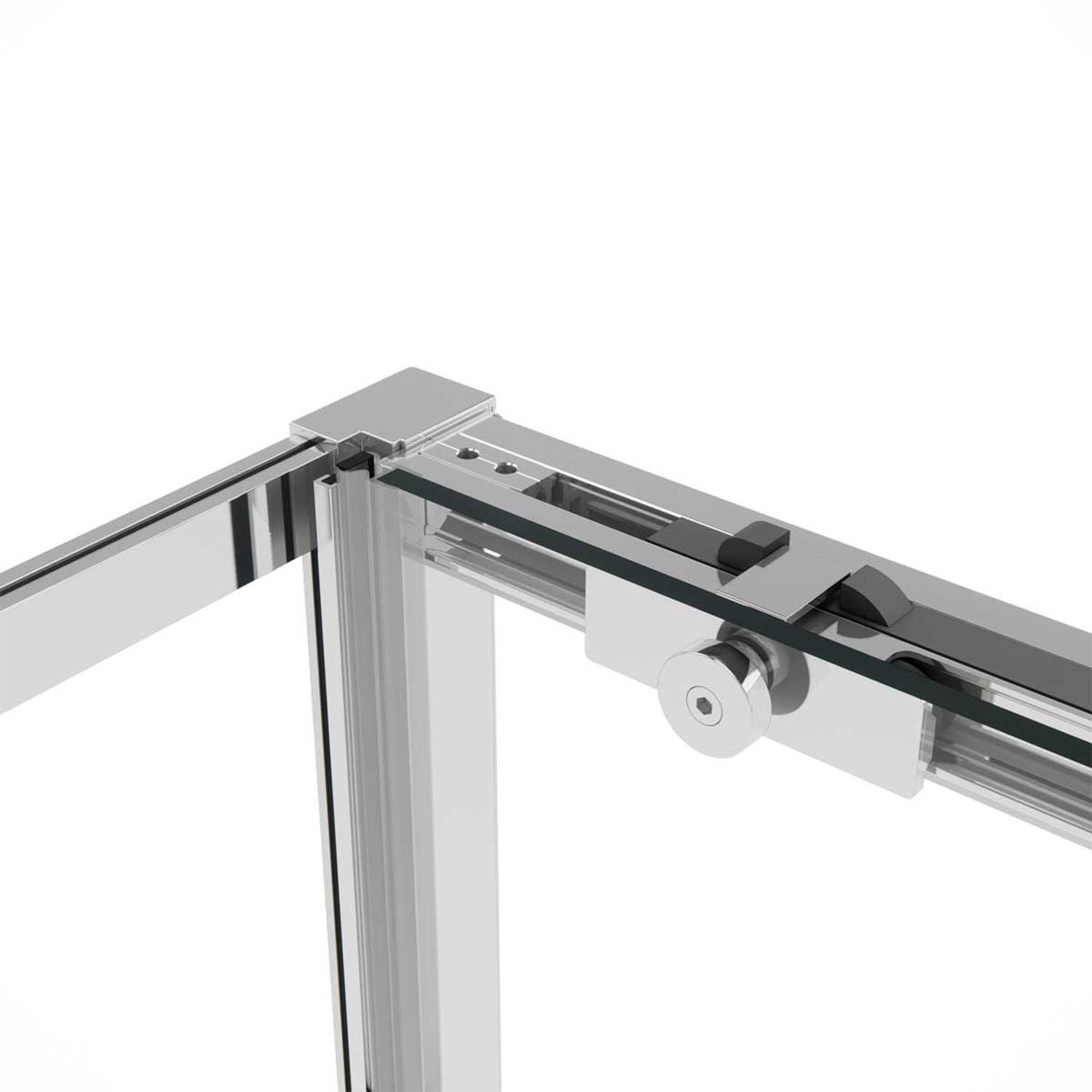 Душевой уголок Vincea (Винчея) Slim Soft 1400х900 мм (габариты площадки) стекло прозрачное VSR-1SS9014CL