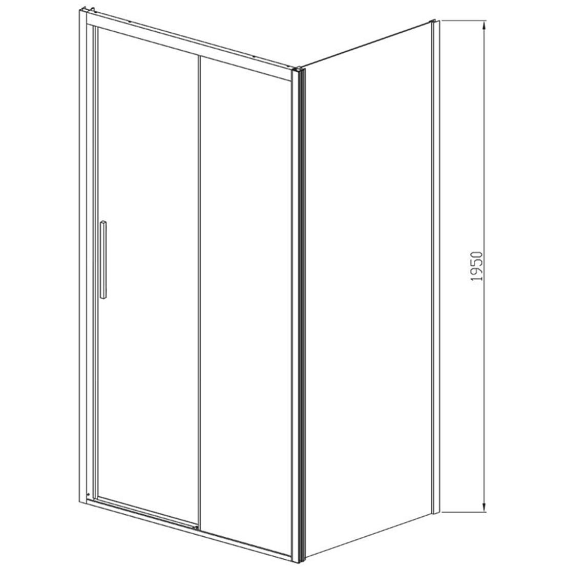 Душевой уголок Vincea (Винчея) Soft VSR-3SO1016CL 1000х1600 мм (габариты площадки) хром, стекло прозрачное