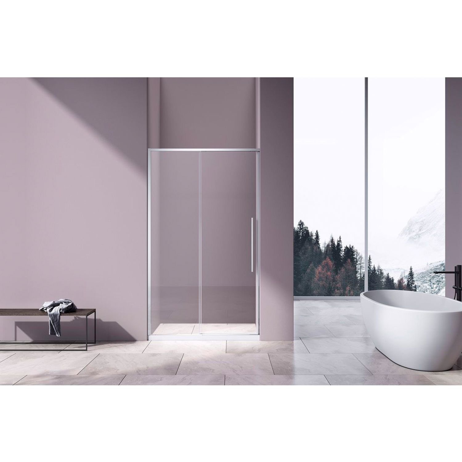 Душевая дверь Vincea (Винчея) Slim-N VDS-4SN100CL, 1000, хром, стекло прозрачное