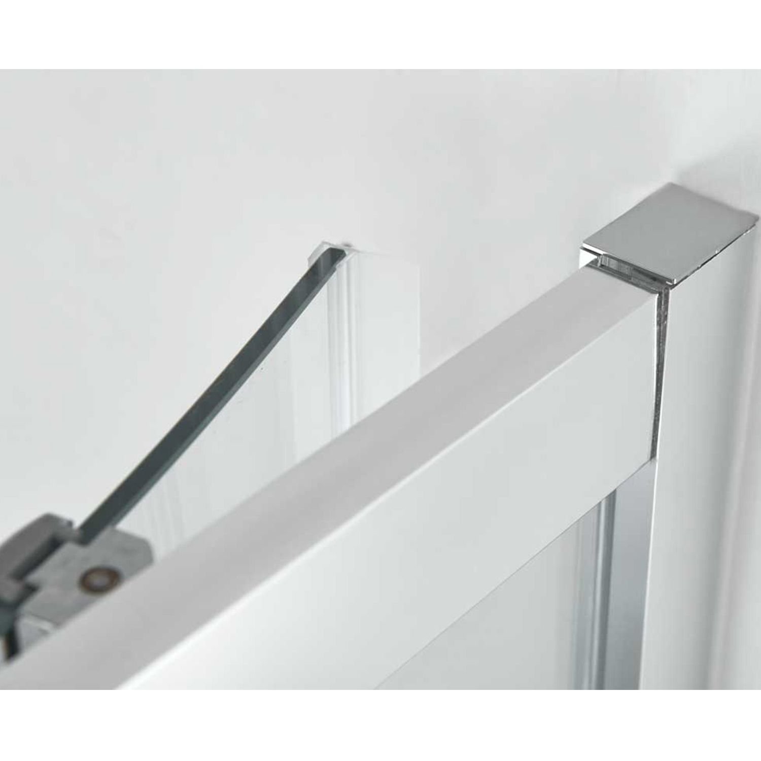 Душевой уголок Vincea (Винчея) Alpha VSQ-3AL900CLB, 900х900 мм (габариты площадки) черный, стекло прозрачное