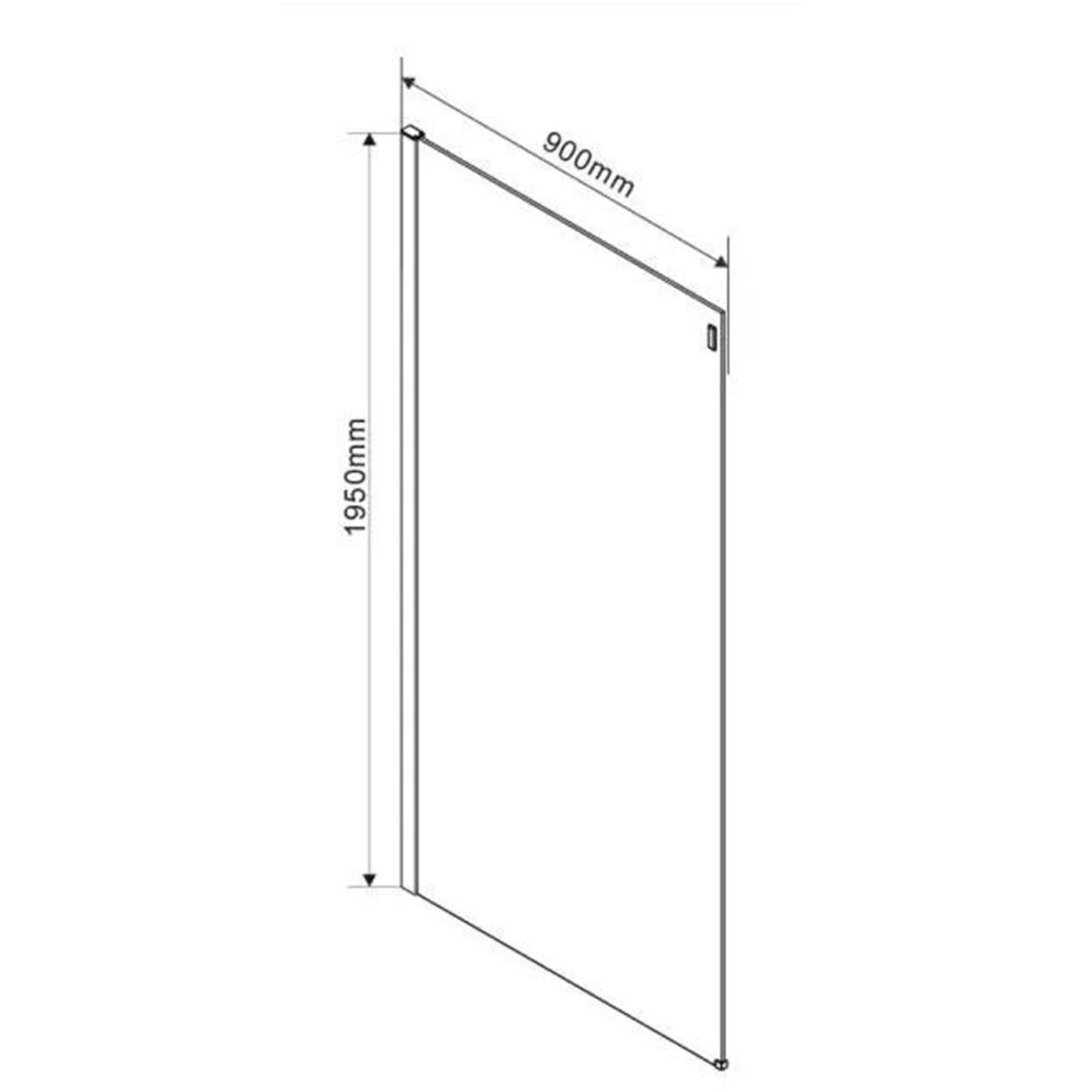 Боковая панель Vincea (Винчея) Como Soft VSG-1CS900CLB, черный, стекло прозрачное