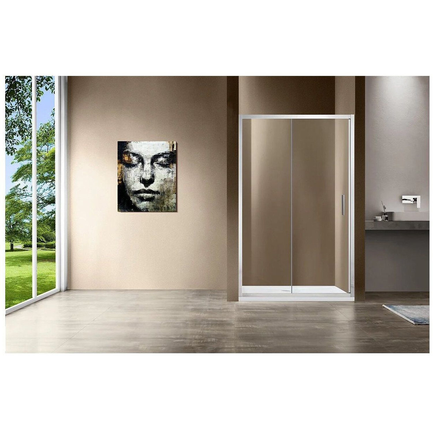 Душевая дверь Vincea (Винчея) Garda VDS-1G130CL, 1300, хром, стекло прозрачное