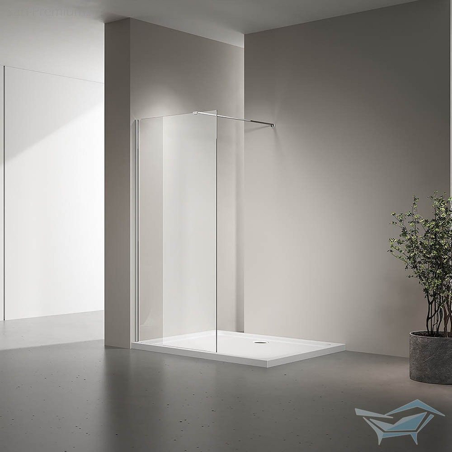 Душевая перегородка Veconi (Векони) Korato KR72-110-01-C7 110х195 стекло прозрачное