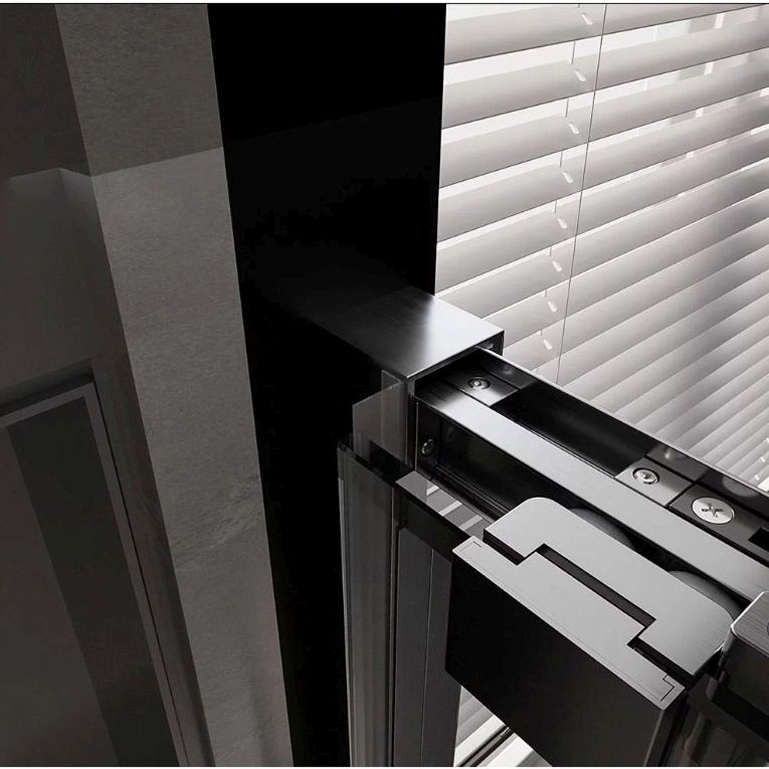 Боковая панель Veconi (Векони) Premium Trento SP-30GR SP30-GR-90-01-C4 Стекло прозрачное 900х2000х8 мм графит браш